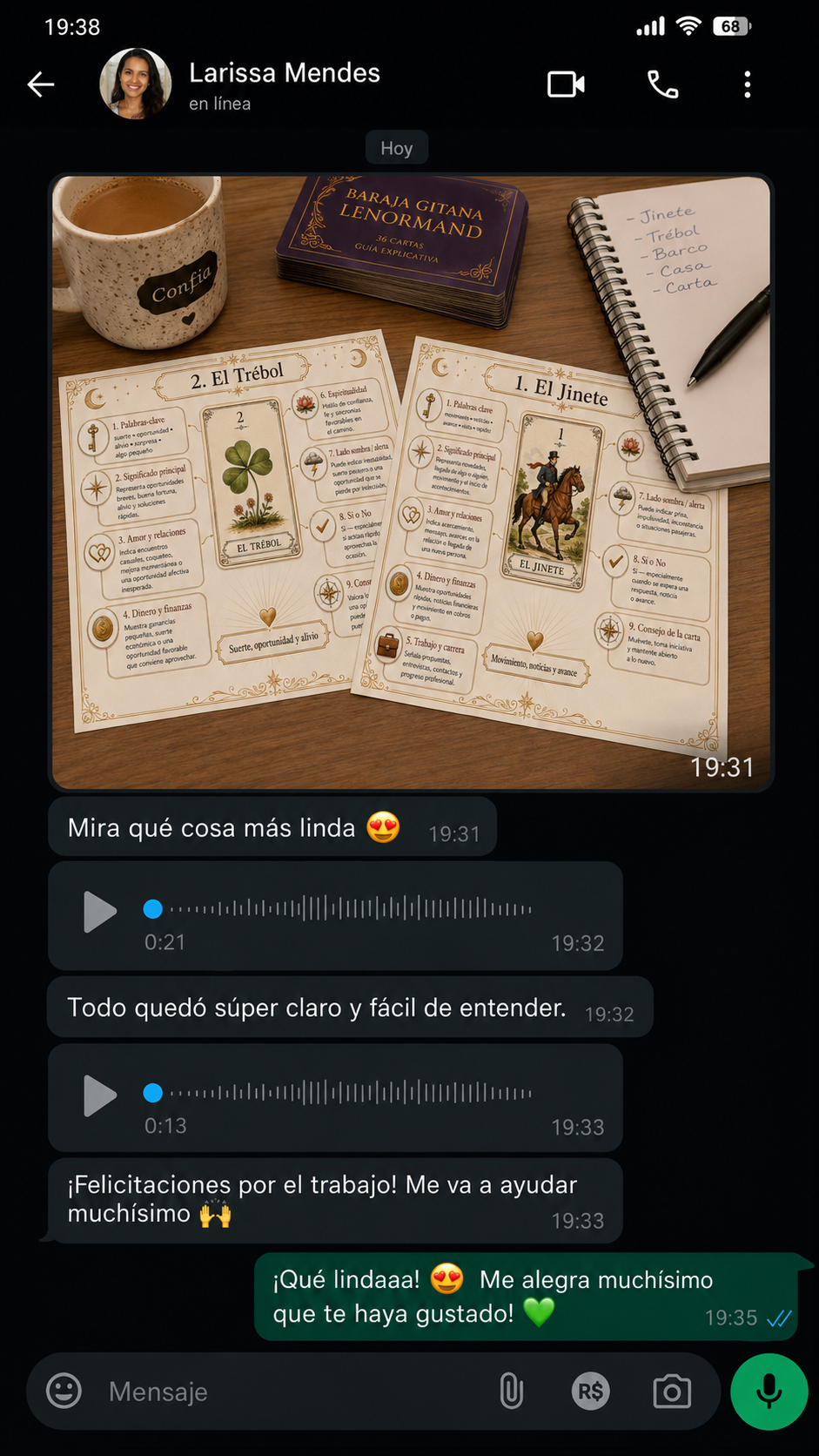 Testimonio de Débora: ya lee a sus amigas con la baraja gitana