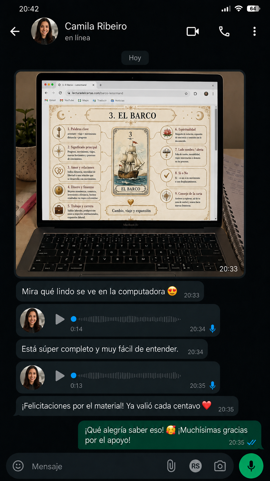 Testimonio de Laura: entendió las combinaciones muy rápido